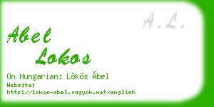 abel lokos business card